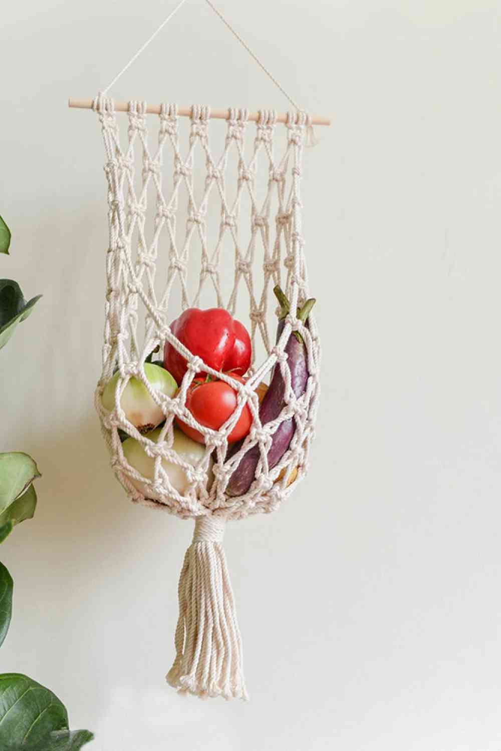 Macrame Basket Wall Hanging