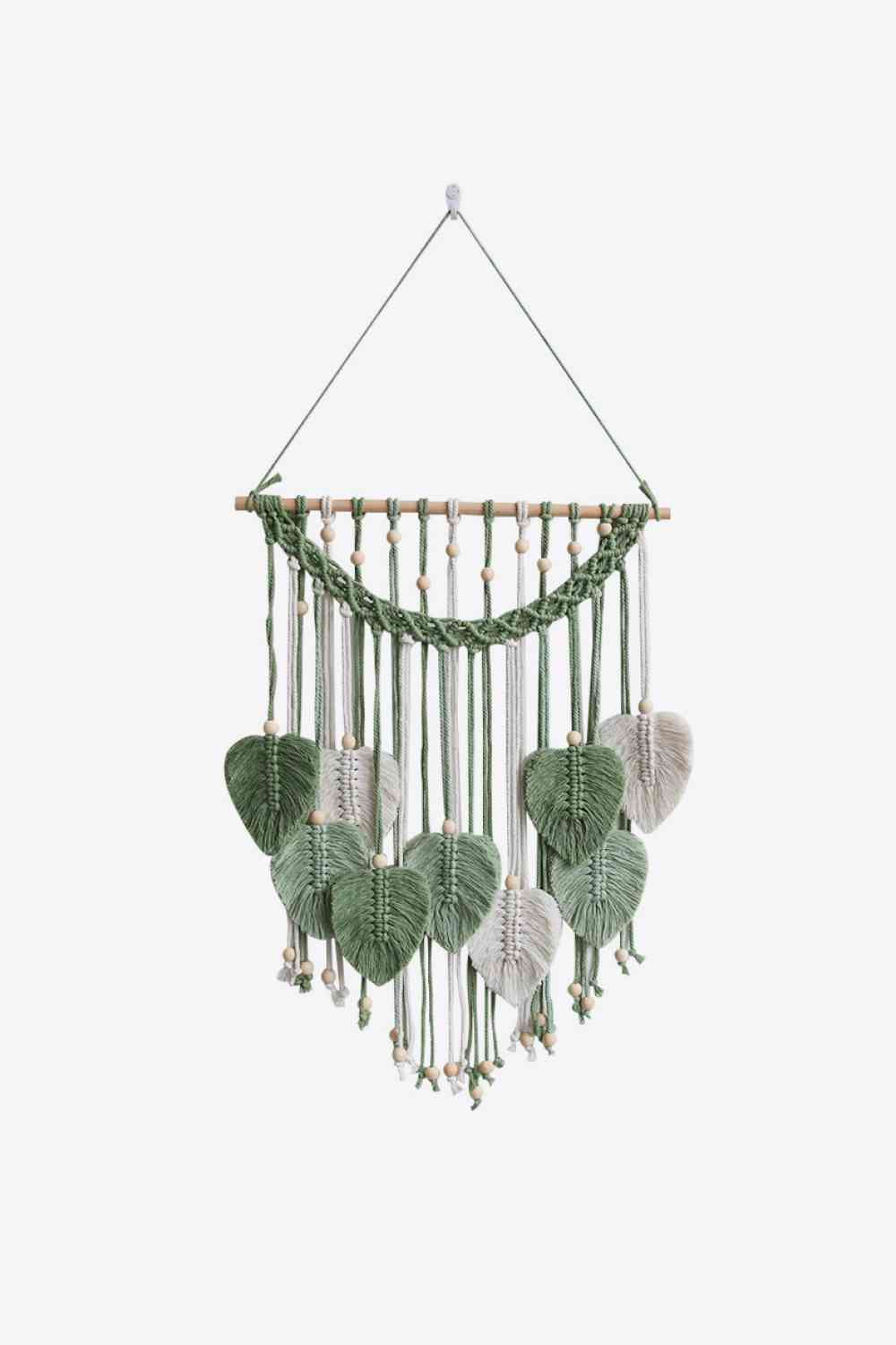 Macrame Leaf Fringe Wall Hanging