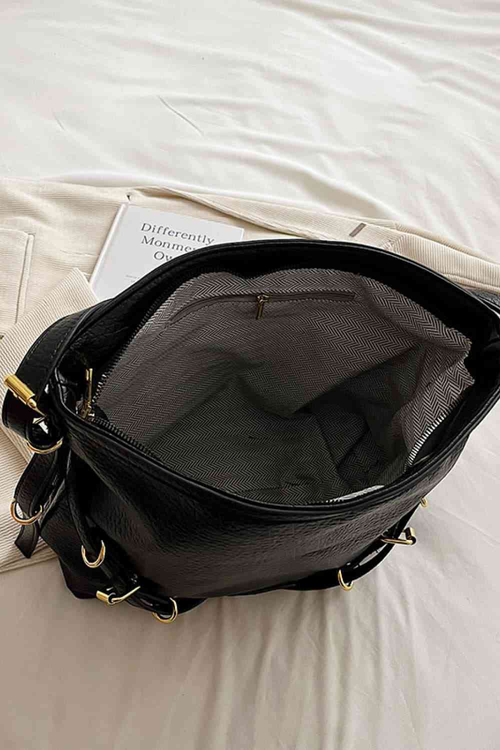 Large PU Leather Crossbody Bag