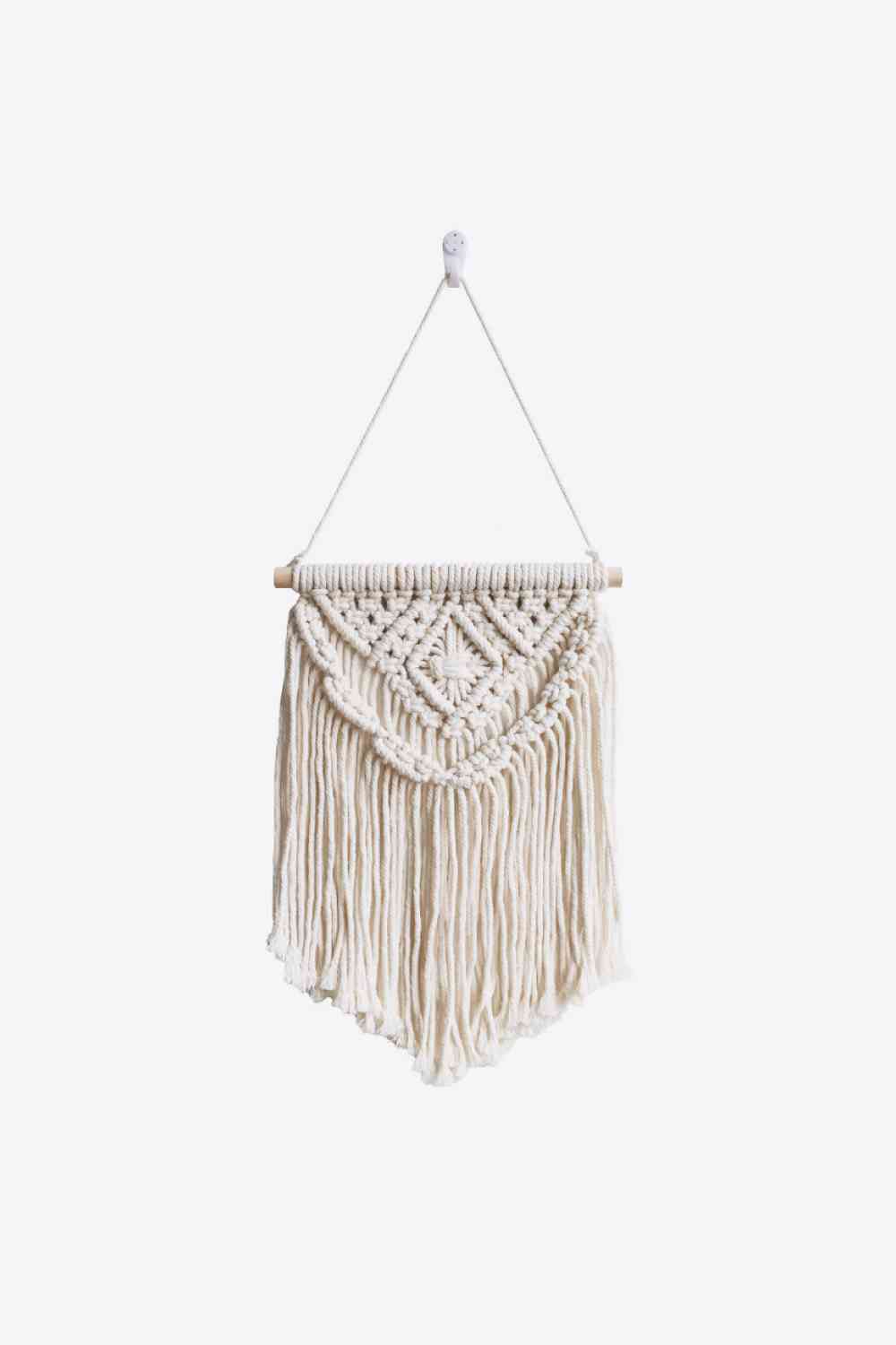 Macrame Fringe Wall Hanging Decor