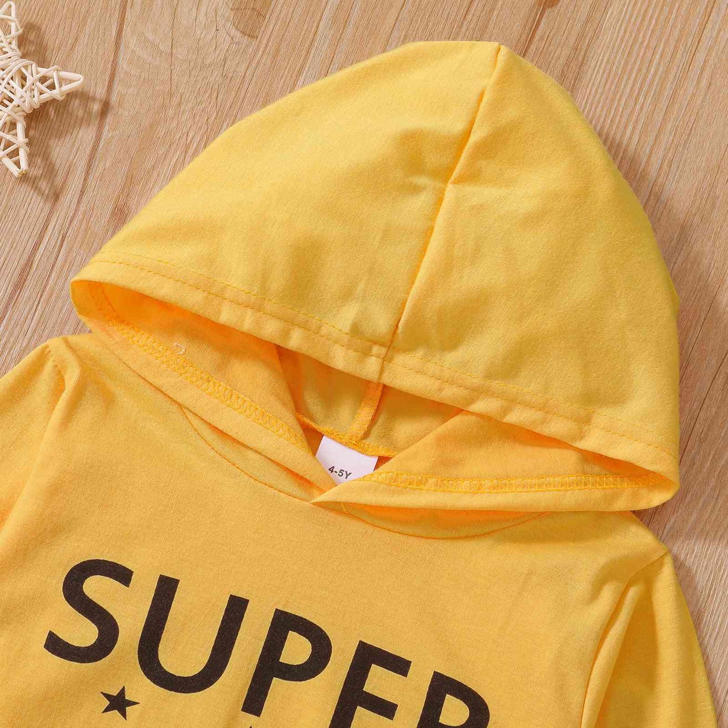 SUPER BROTHER Graphic Long Sleeve Hoodie