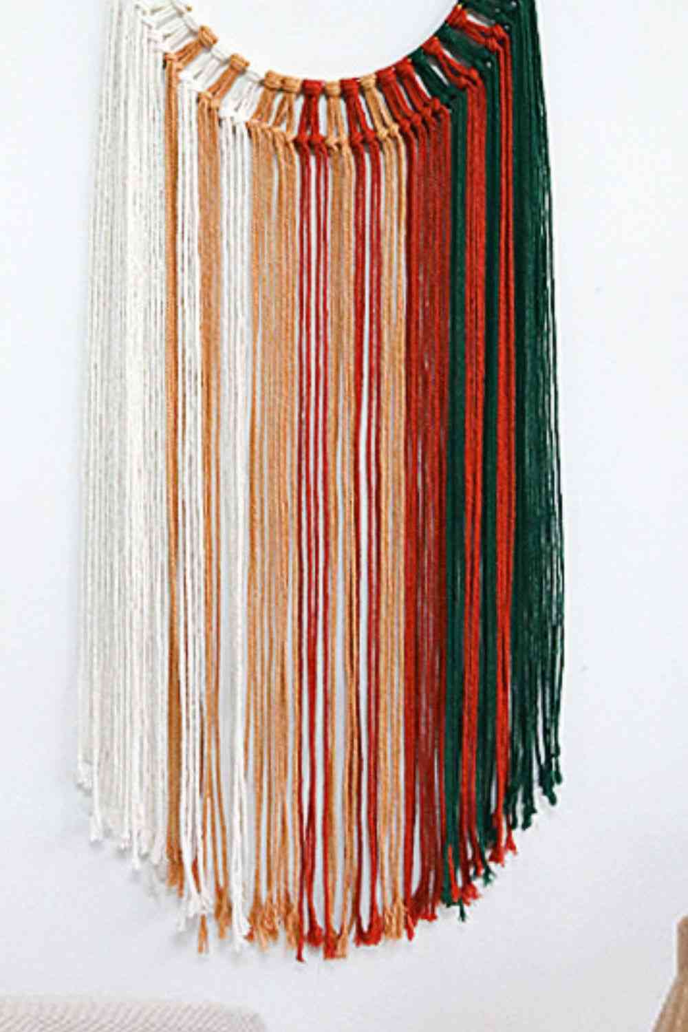 Hoop Fringe Macrame Wall Hanging