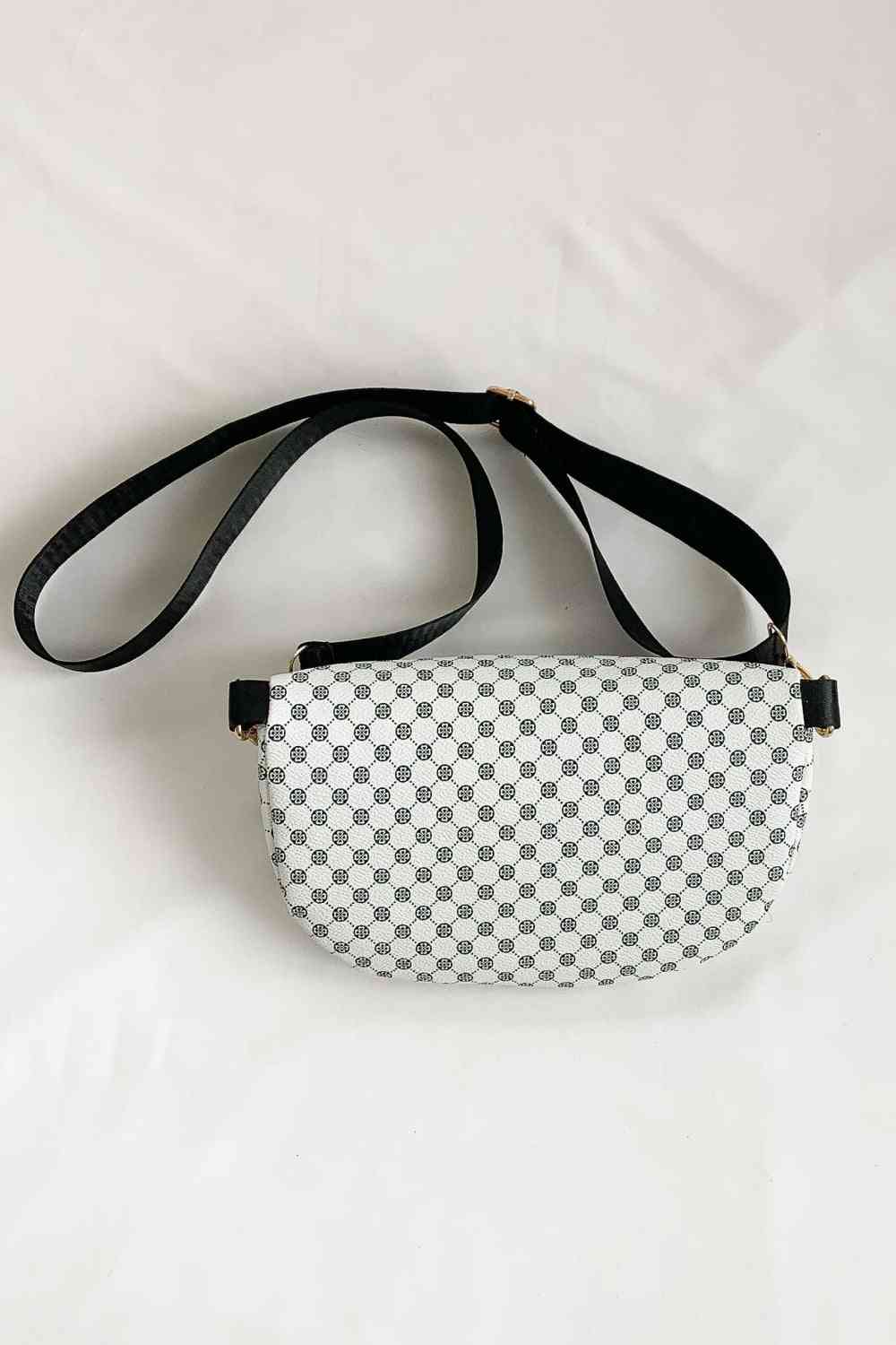 Printed PU Leather Sling Bag